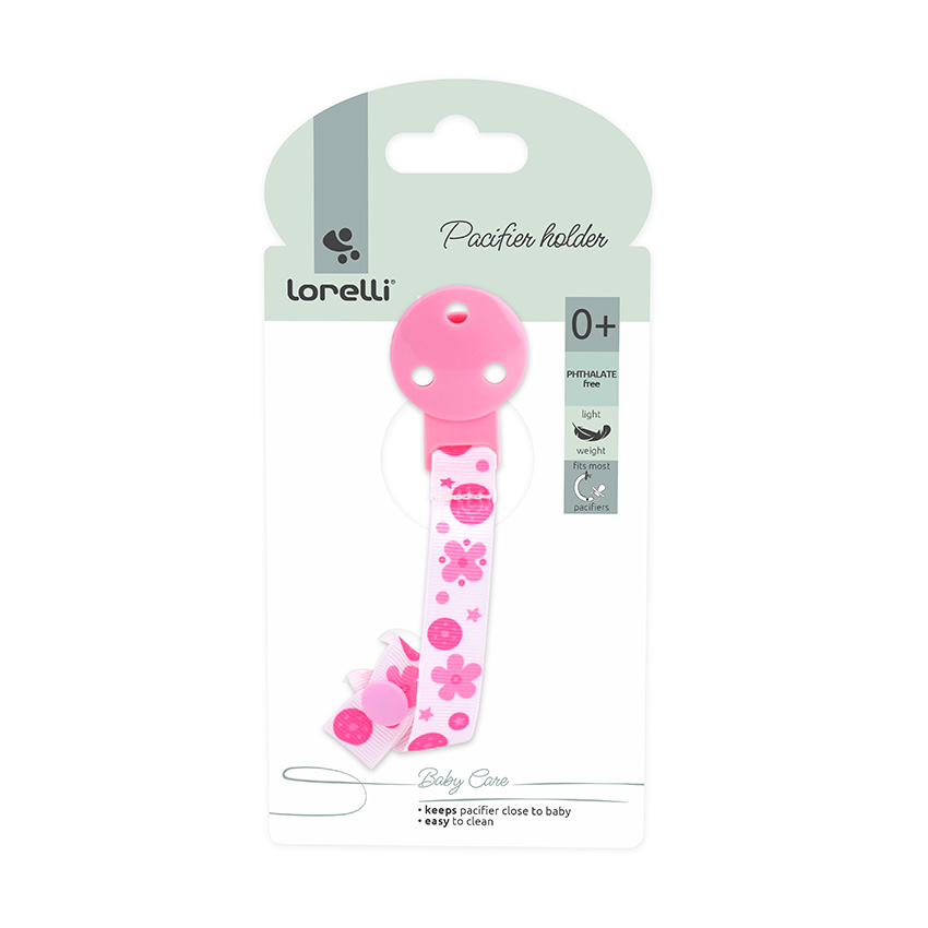 Κλιπ πιπίλας Lorelli Pink 10220550002 - Image 2