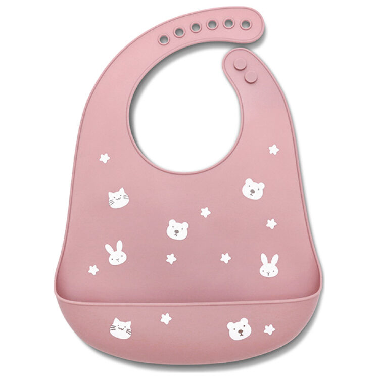 Σαλιάρα σιλικόνης Lorelli, Deep Pink 10230670002