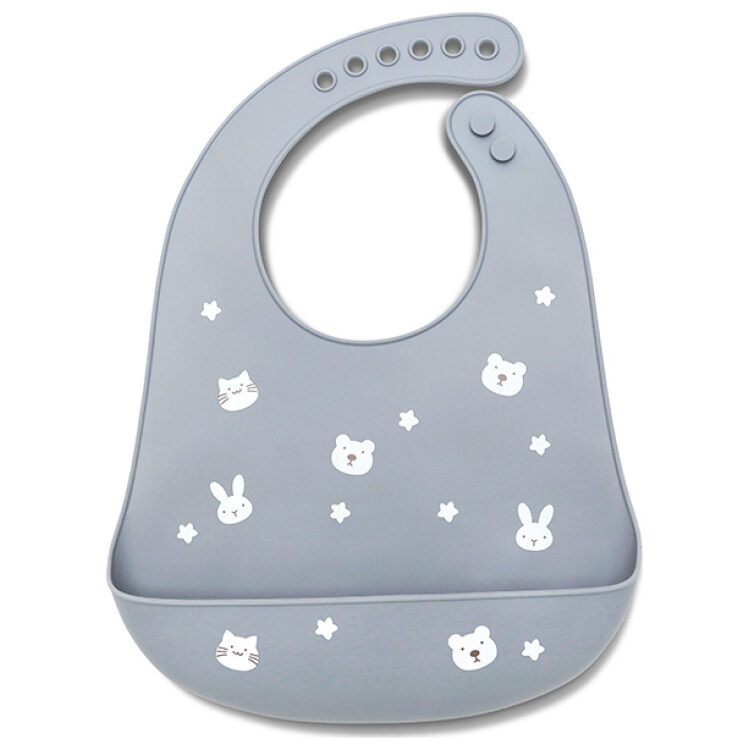 Σαλιάρα σιλικόνης Lorelli, Grey 10230670003