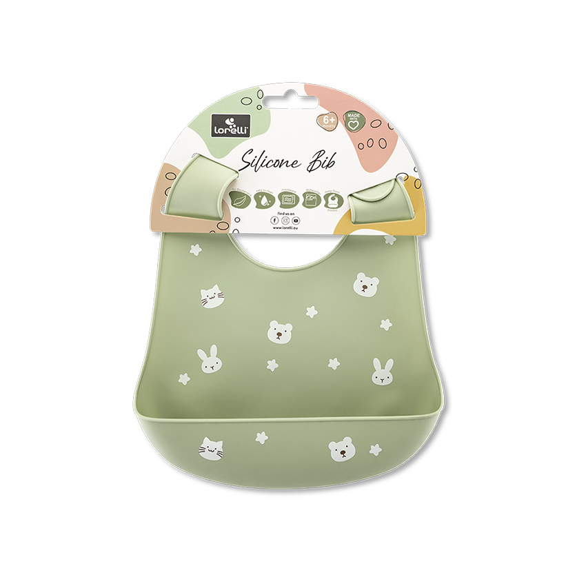 Σαλιάρα σιλικόνης Lorelli, Fresh Green 10230670004 - Image 2