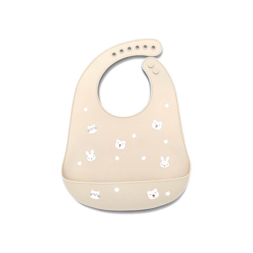 Σαλιάρα σιλικόνης Lorelli, Beige 10230670005