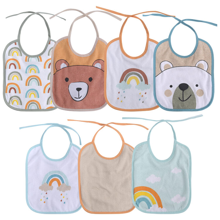 Σαλιάρες σετ 7 τμχ, με κορδόνι, Lorelli Uni 10260200001