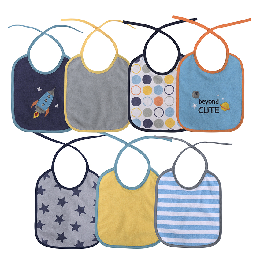 Σαλιάρες σετ 7 τμχ, με κορδόνι, Lorelli Boy 10260200002