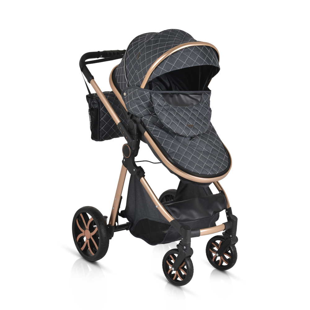 Πολυκαρότσι Moni Alma 2 in 1 Black - Image 4