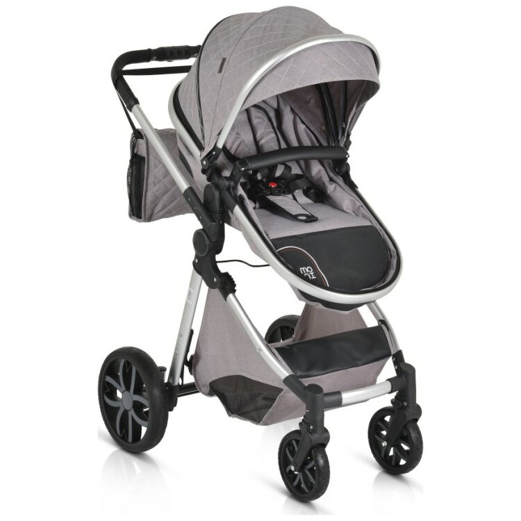 Πολυκαρότσι Moni Alma 2 in 1 Light Grey