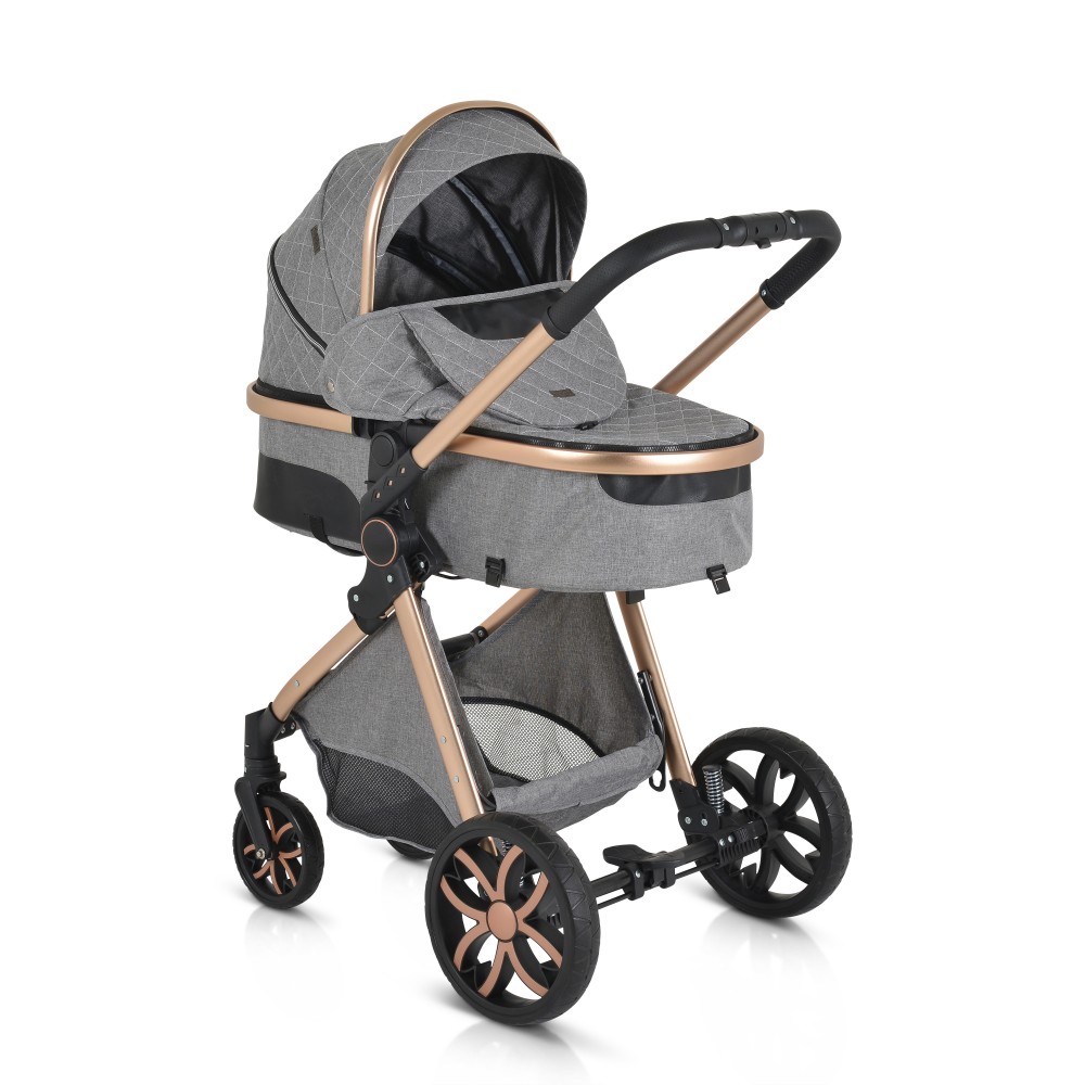 Πολυκαρότσι Moni Alma 2 in 1 Dark Grey - Image 2