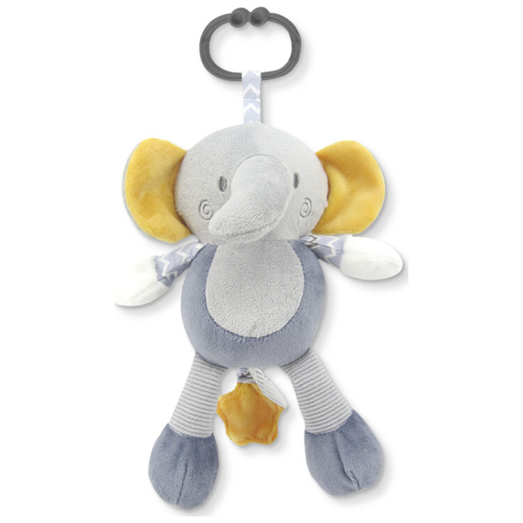 Κρεμαστό μουσικό παιχνίδι Lorelli Elephant Grey Natural 10191440010