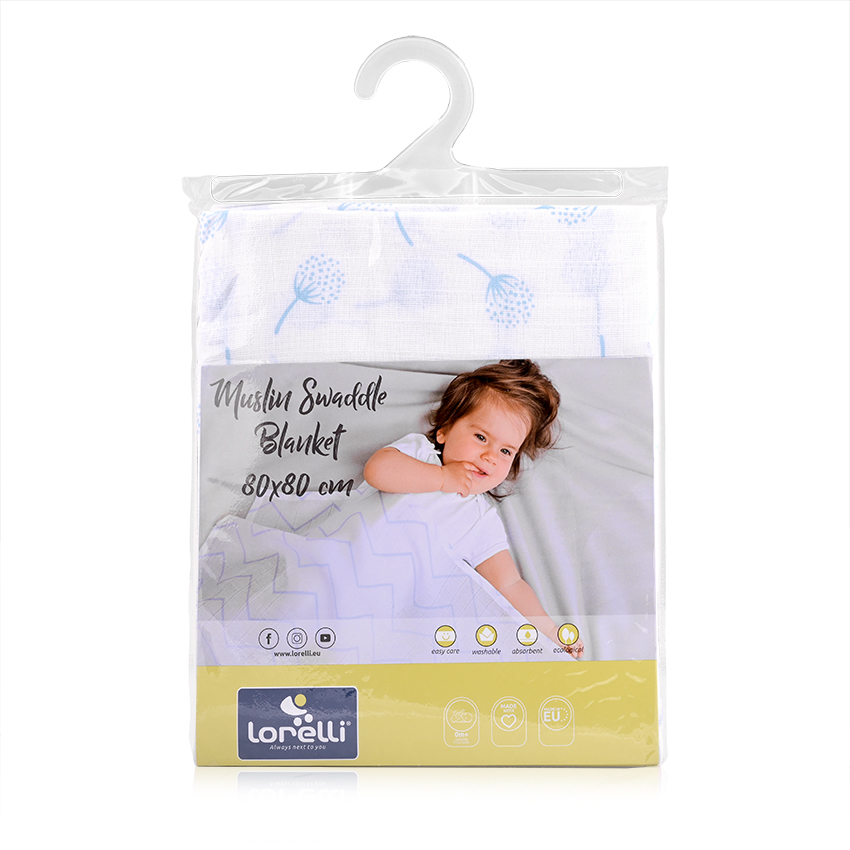 Πάνα μουσελίνας 80×80 Lorelli Muslin Swaddle Aquatic Floral 10340092306 - Image 2