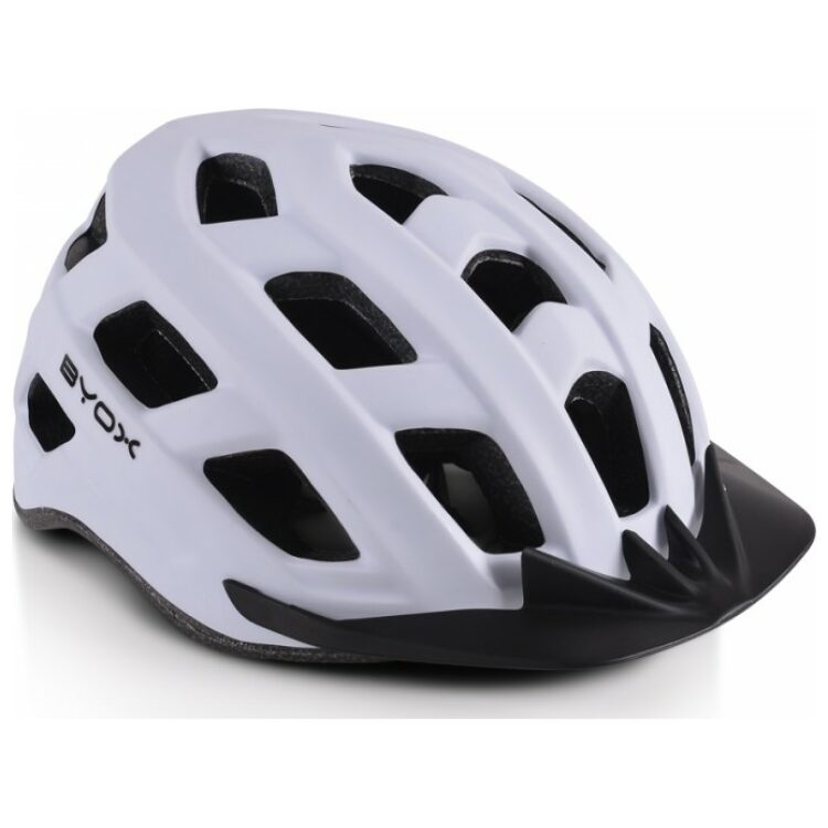 Κράνος ποδηλάτου με φωτάκι Led, Byox Y41 White 58-62cm