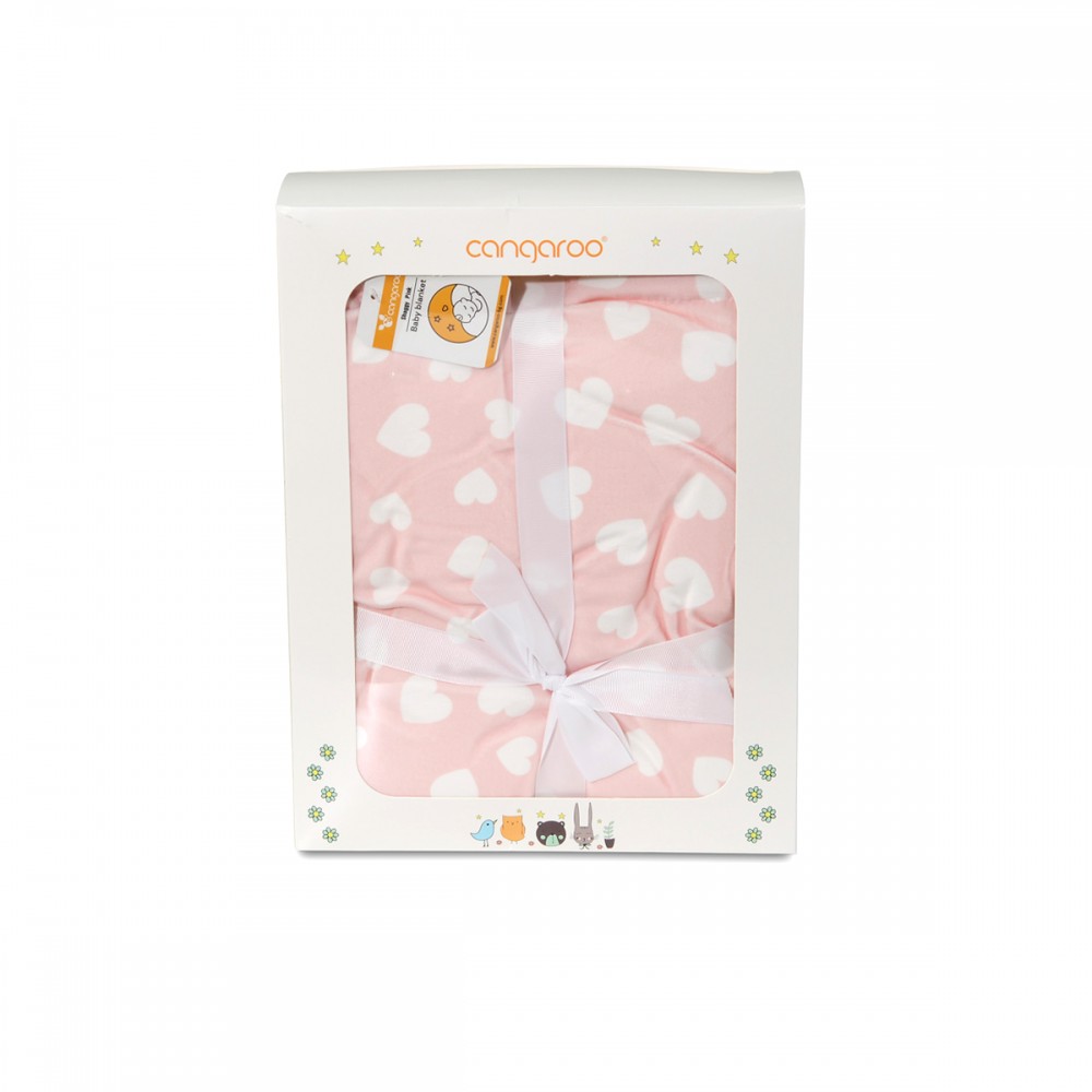 Κουβέρτα αγκαλιάς διπλής όψης Cangaroo Shaggy Pink - Image 2