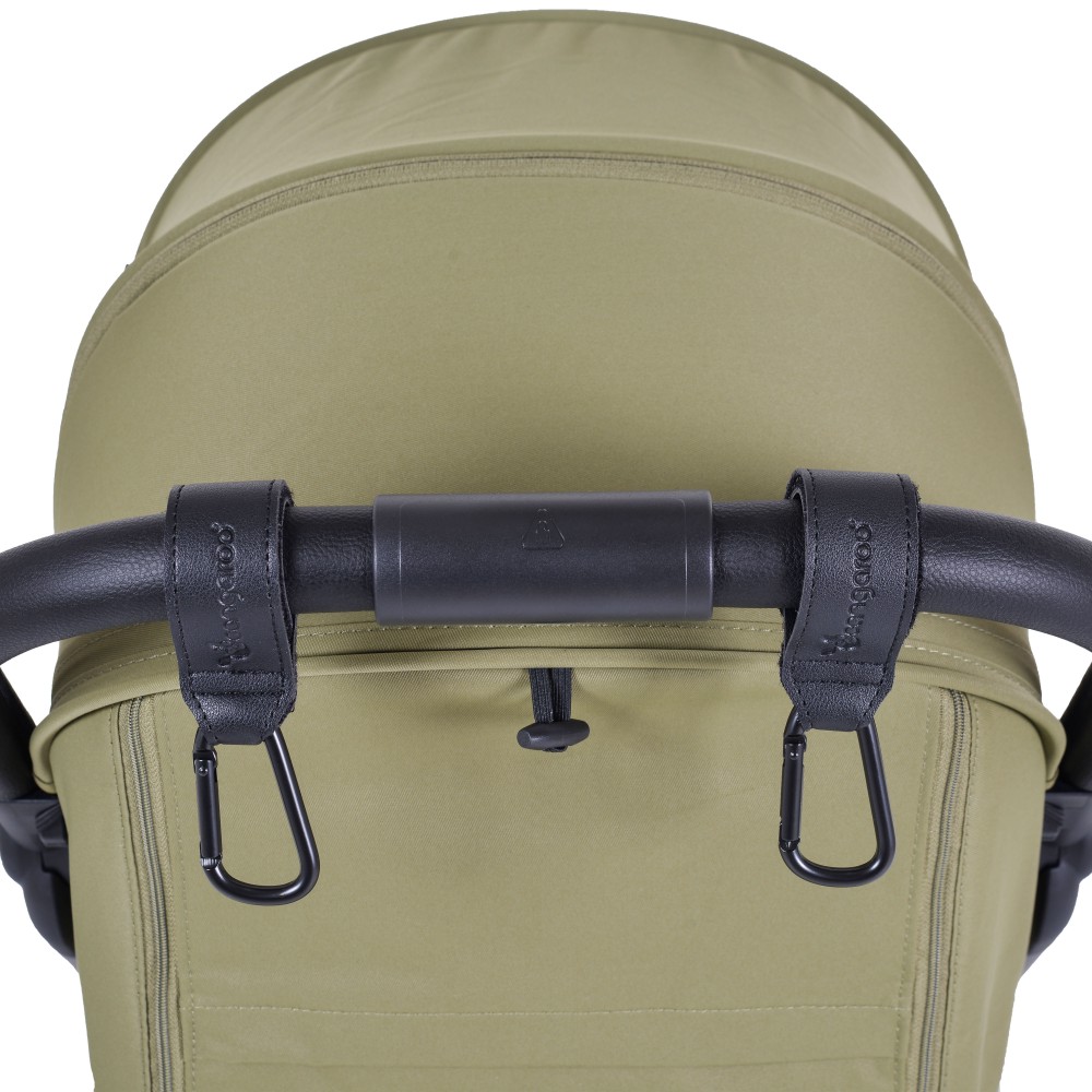 Δερμάτινοι γάντζοι για καρότσι, Cangaroo Black - Image 2