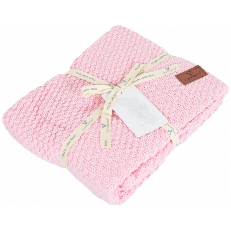 Κουβέρτα αγκαλιάς βαμβακερή Cangaroo Popcorn Pink