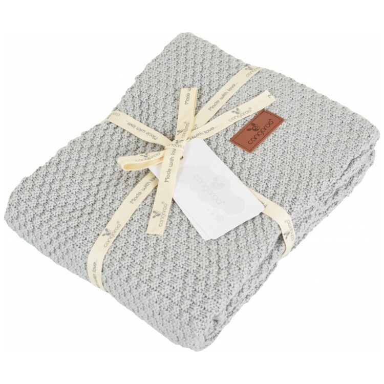 Κουβέρτα αγκαλιάς βαμβακερή Cangaroo Popcorn Grey