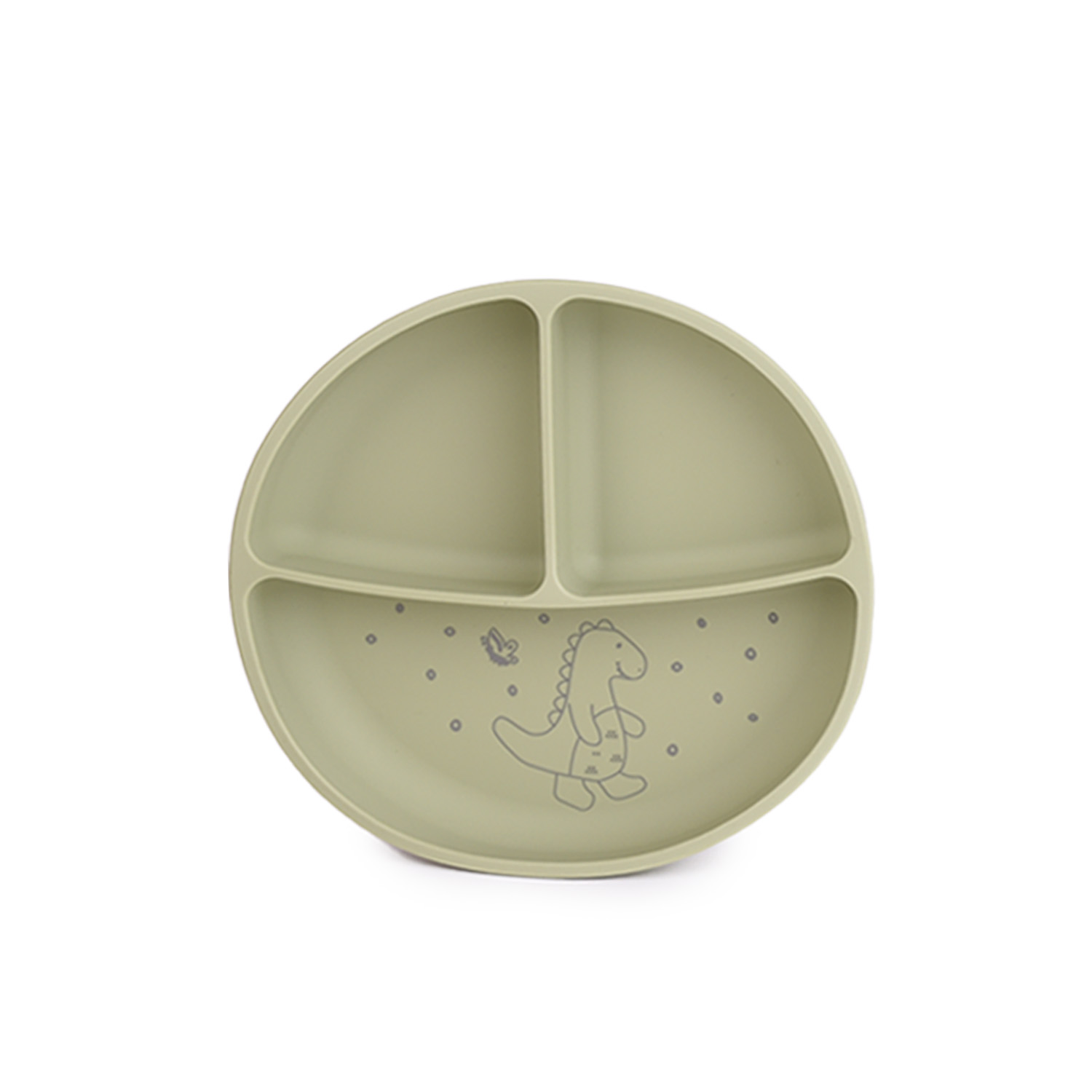 Πιάτο σιλικόνης Dino Green 097059