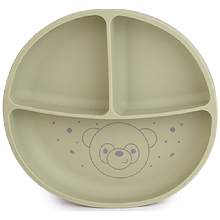 Πιάτο σιλικόνης Panda Green 097099