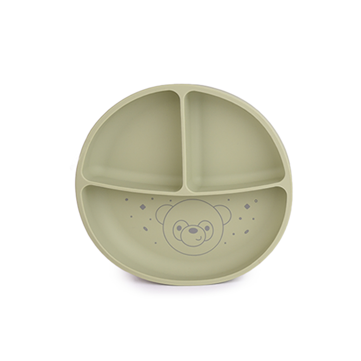 Πιάτο σιλικόνης Panda Green 097099