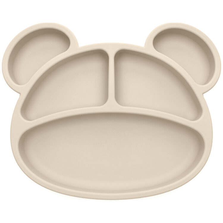 Πιάτο σιλικόνης με αυτιά, Beige 097006