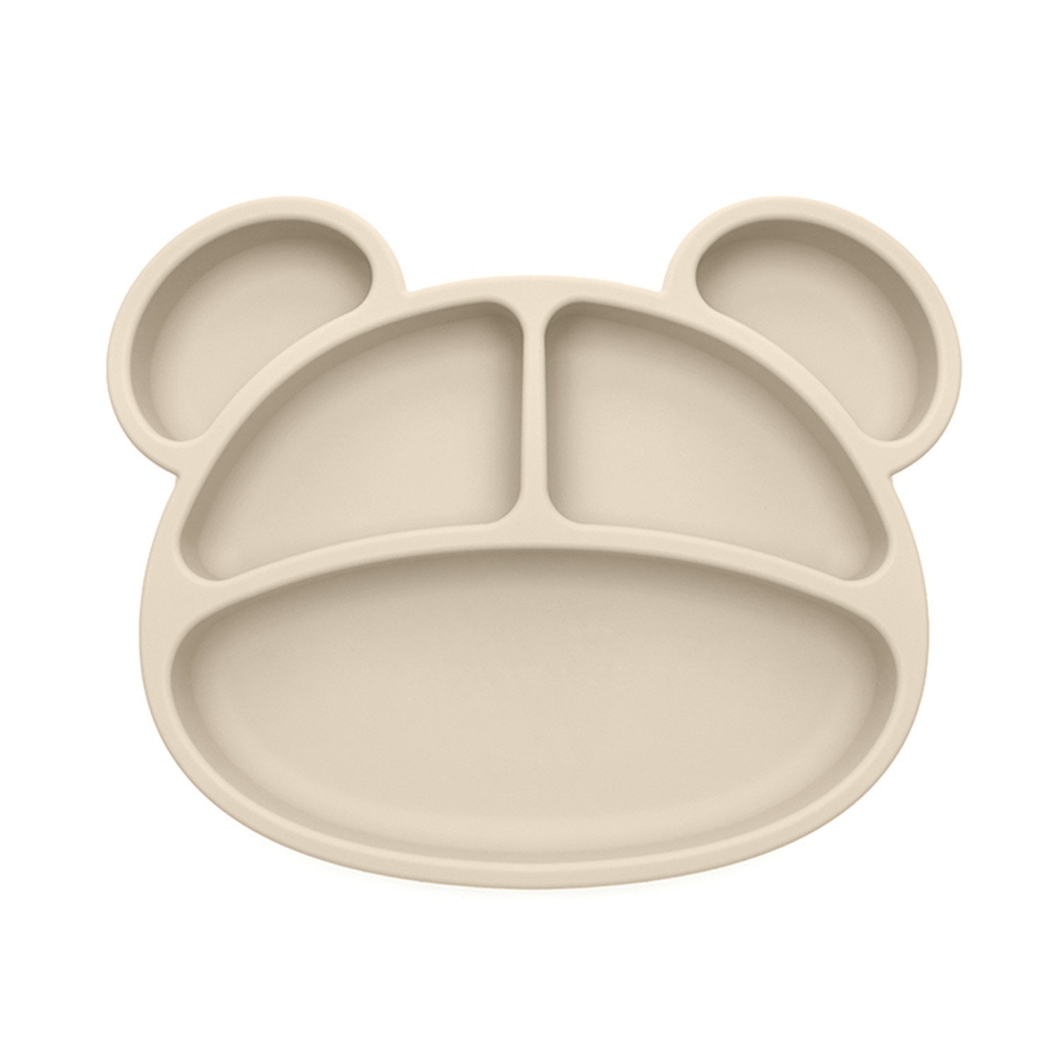Πιάτο σιλικόνης με αυτιά, Beige 097006
