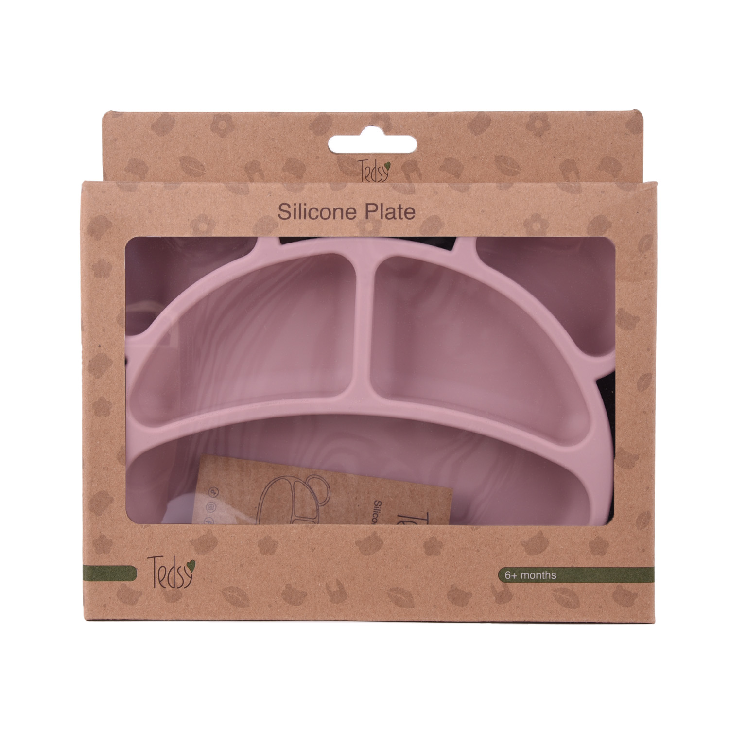 Πιάτο σιλικόνης με αυτιά, Pink 097066 - Image 2