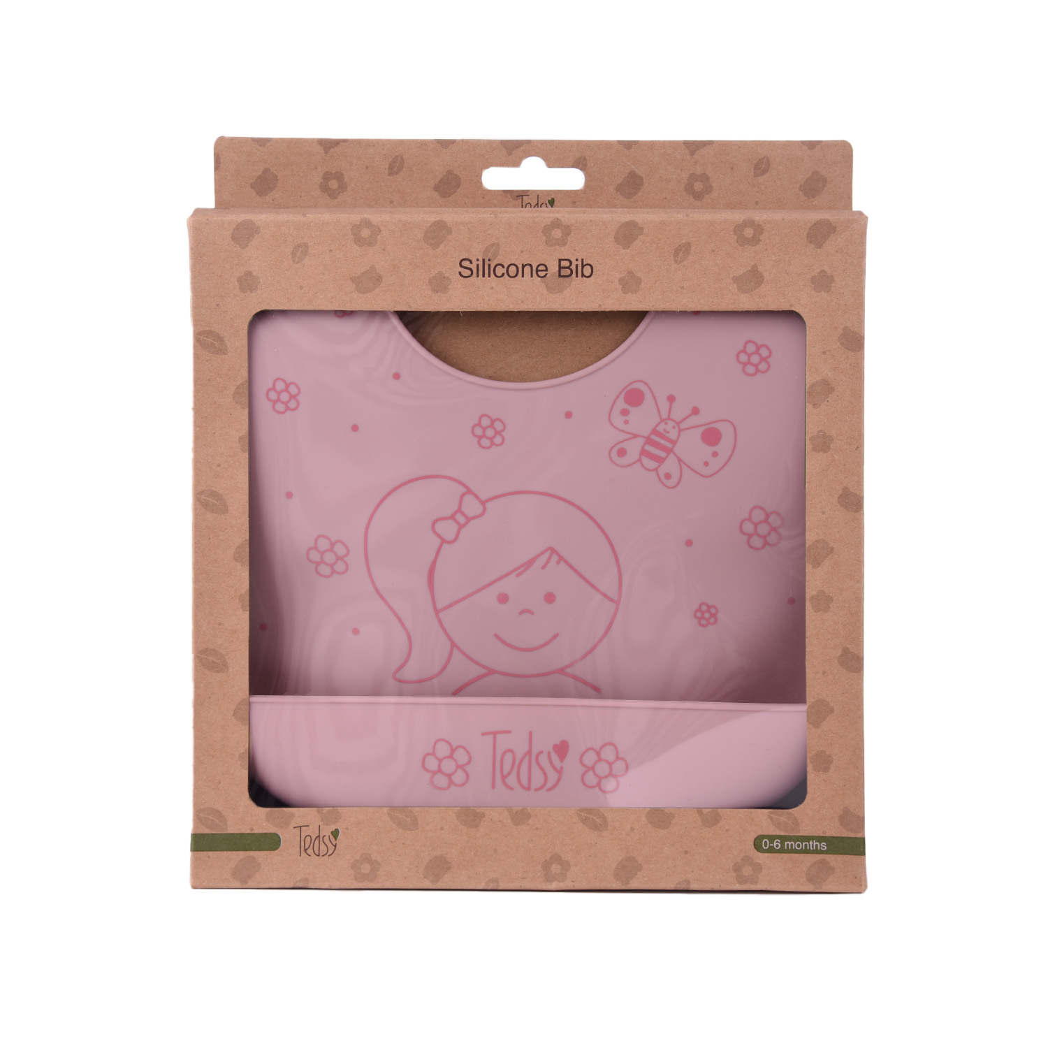 Σαλιάρα σιλικόνης Doll Pink 097068 - Image 2