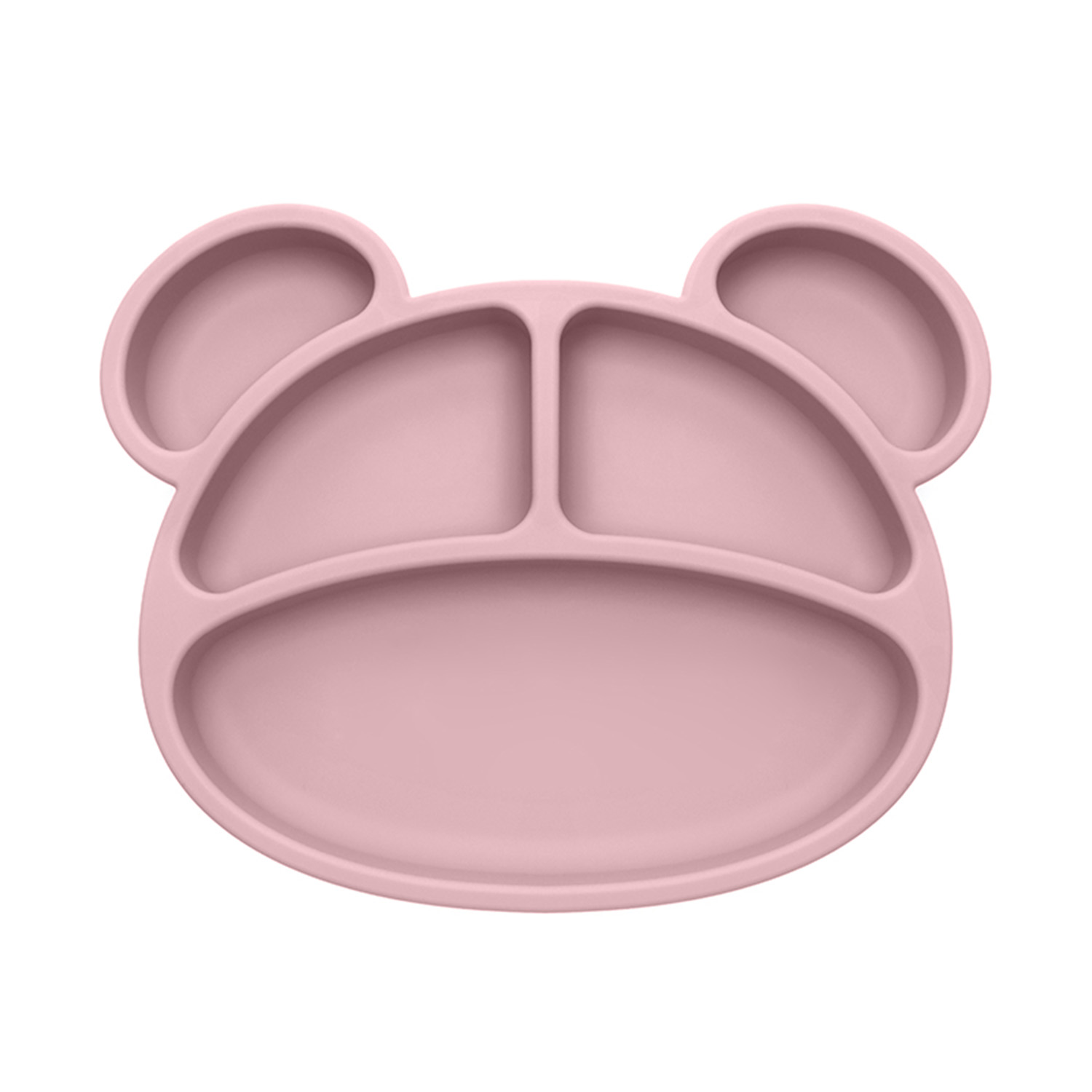 Πιάτο σιλικόνης με αυτιά, Pink 097066