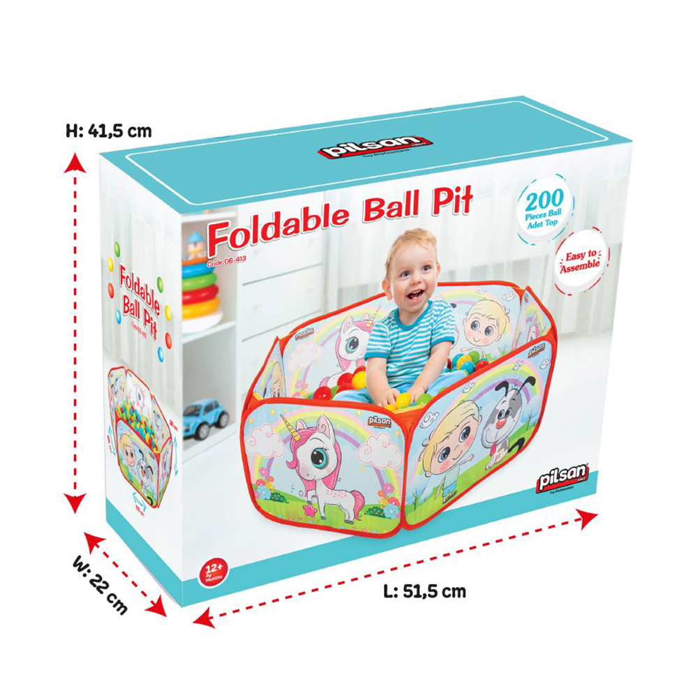 Πτυσσόμενη πισίνα με μπάλες Pilsan 06413 - Image 3