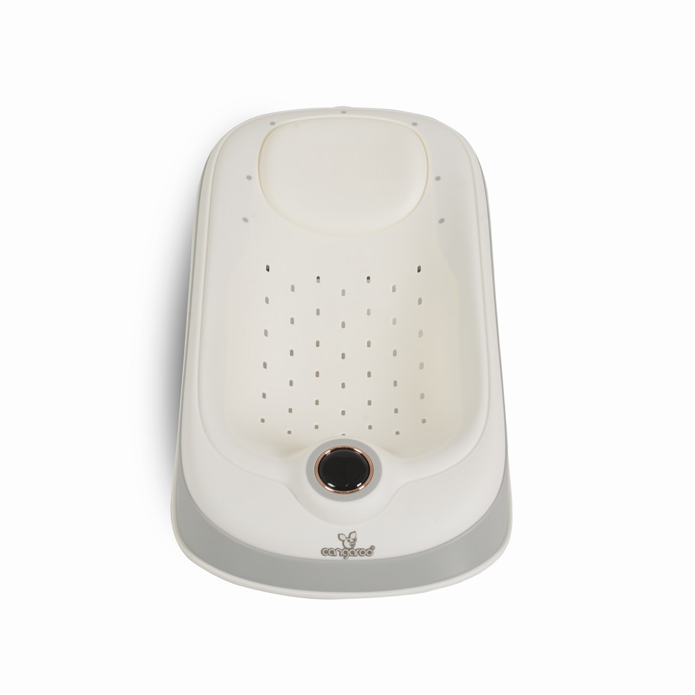 Αντιολισθητική βάση μπάνιου με θερμόμετρο, Cangaroo Havana White - Image 2