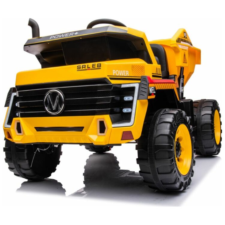 Ηλεκτροκίνητο παιδικό αυτοκίνητο φορτηγό Electric bulls Διθέσιο 4X4 με ηλεκτρική καρότσα 12V Κίτρινο