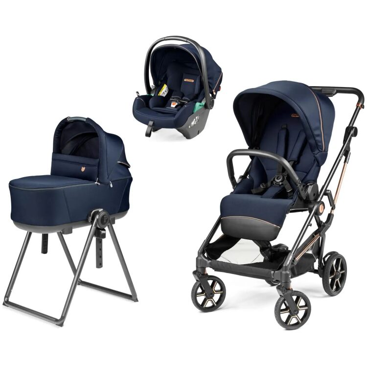 Σύστημα μεταφοράς 3 σε 1, Peg Perego Vivace με Port Bebe Belvedere & Κάθισμα Primo Viaggio SLK, Blue Shine