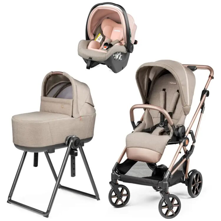 Σύστημα μεταφοράς 3 σε 1, Peg Perego Vivace με Port Bebe Belvedere & Κάθισμα Primo Viaggio SLK, Mon Amour