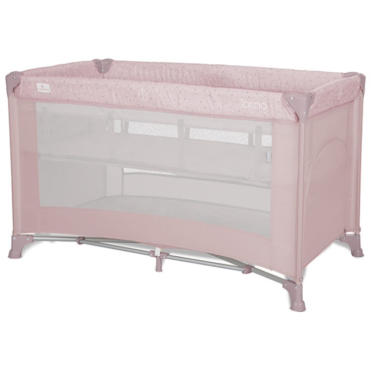 Παρκοκρέβατο Lorelli Torino 2 Layers Pink 10080462606