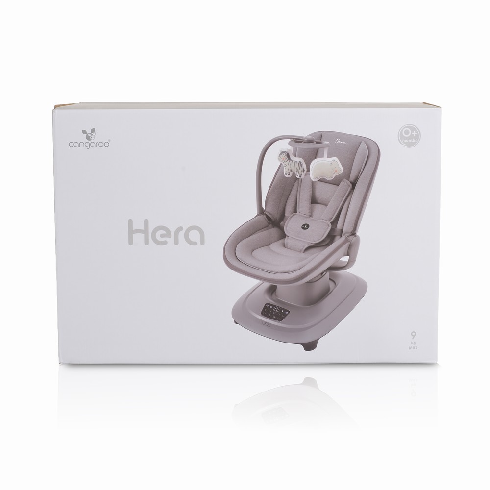 Ηλεκτρικό ρηλάξ κούνια Cangaroo Hera Dark Grey - Image 9