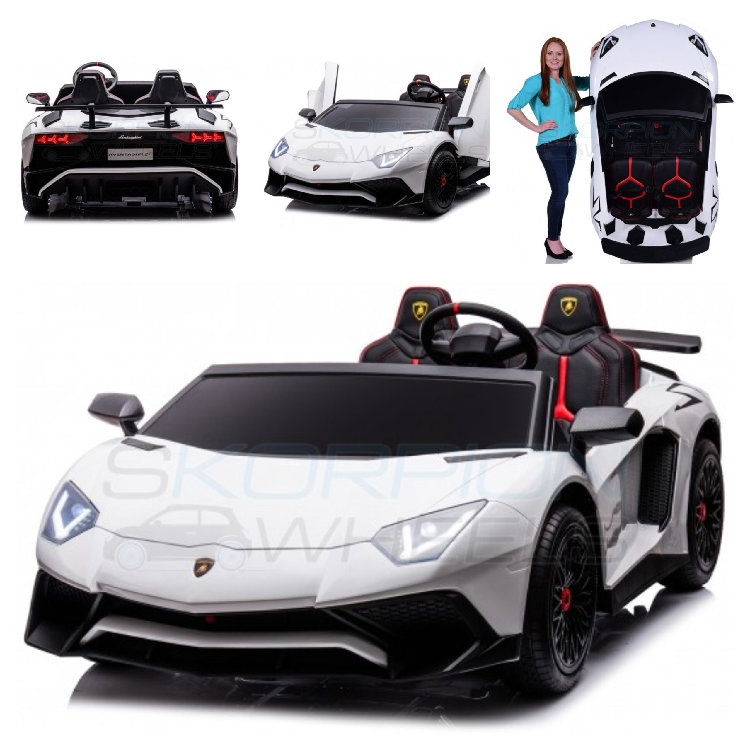 Παιδικό Αυτοκίνητο Skorpion Lamborghini Aventador SV Original 24V Λευκό - Image 3