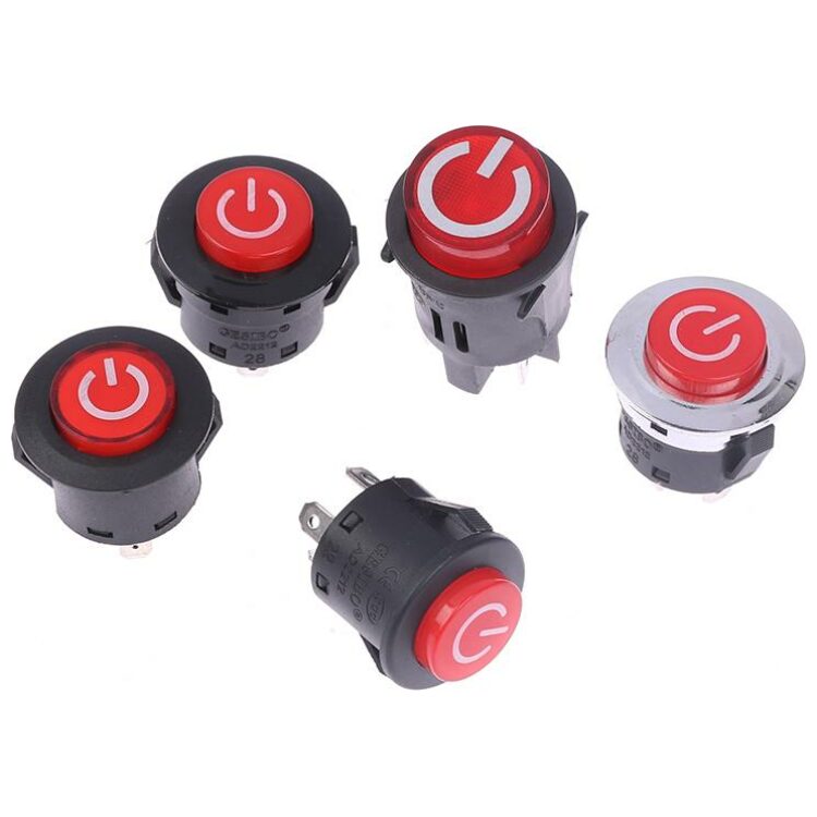 Διακόπτης12-24V φωτιζόμενος εκκίνησης on – off universal