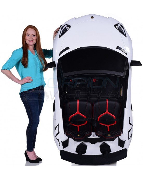 Παιδικό Αυτοκίνητο Skorpion Lamborghini Aventador SV Original 24V Λευκό - Image 9