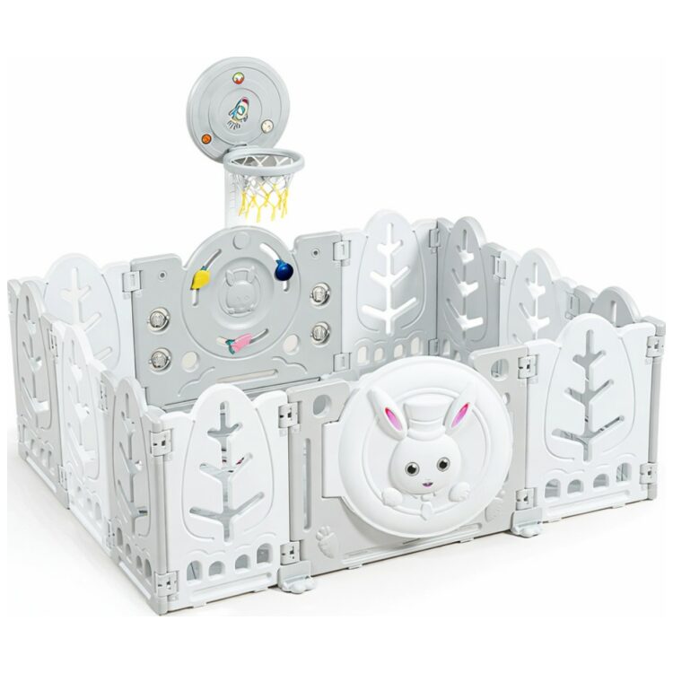 Πτυσσόμενος φράχτης 160/115 Moni Garden The White Rabbit