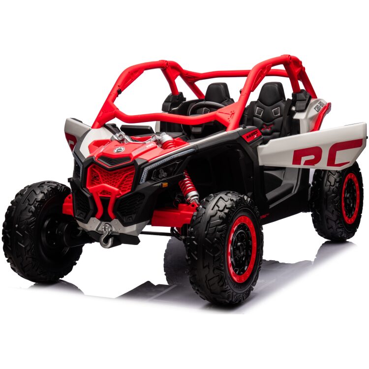 Ηλεκτροκίνητο παιδικό αυτοκίνητο Can-am Maverick X3 RC 480Watt Dual Battery 24V License Original Κόκκινο