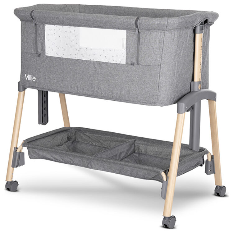 Λίκνο Lorelli Millie Grey Wooden effect 10080732506