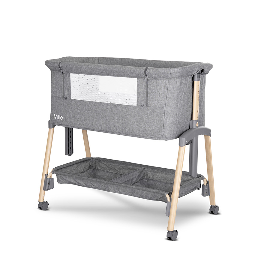 Λίκνο Lorelli Millie Grey Wooden effect 10080732506