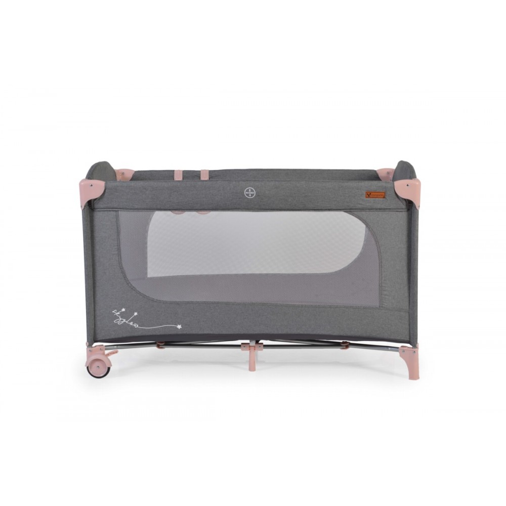 Παρκοκρέβατο Cangaroo Skyglow 1 Layer Pink - Image 2