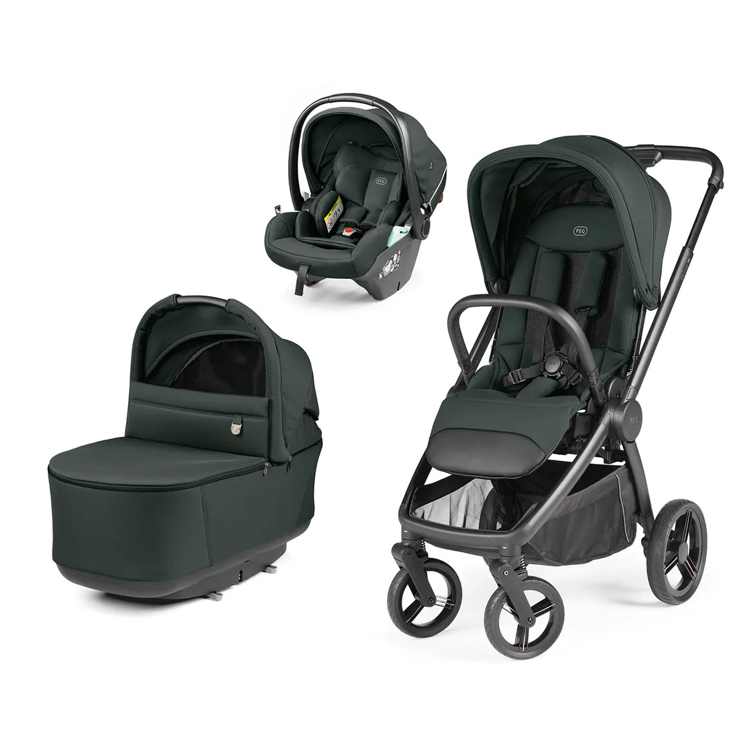 Πολυμορφικό καρότσι Peg Perego City Loop Pro 3 in1 με κάθισμα αυτοκινήτου Primo Viaggio Lounge, Metal