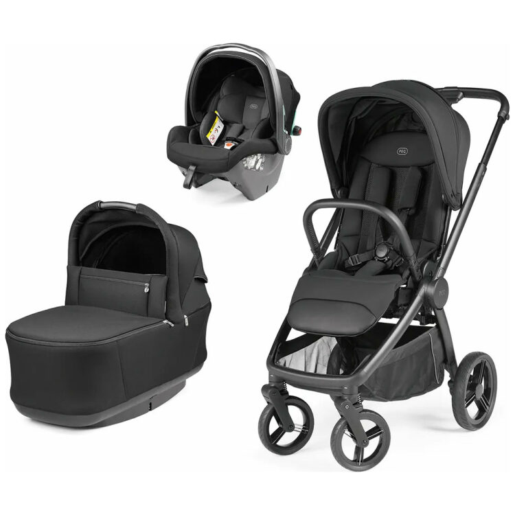 Πολυμορφικό καρότσι Peg Perego City Loop Pro 3 in1 με κάθισμα αυτοκινήτου Primo Viaggio SLK, True Black
