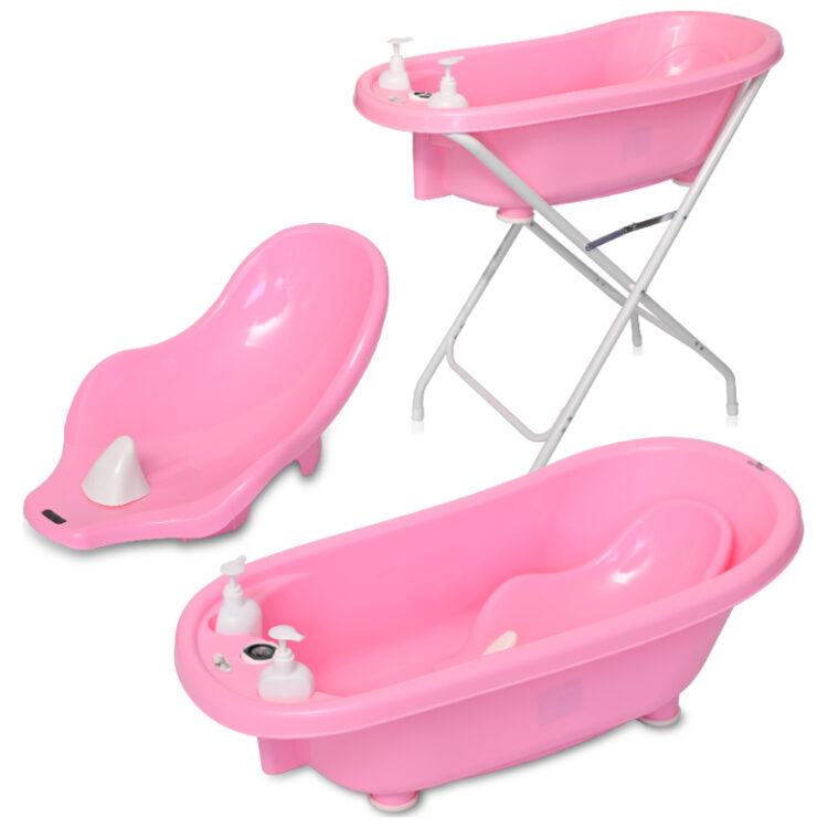 Βρεφική μπανιέρα με βάση, Lorelli Pink 10130820003