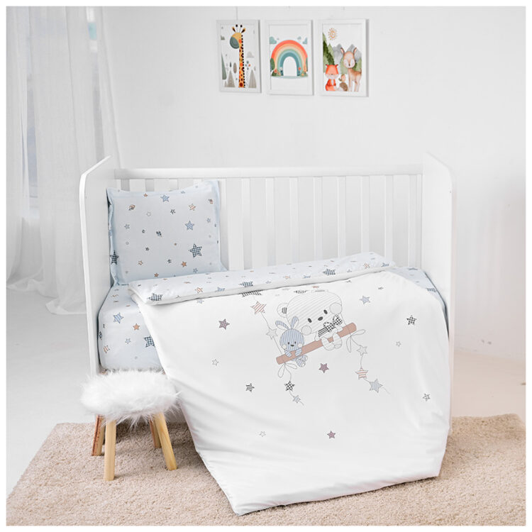 Σετ προίκας 5 τεμ. Lorelli Cosy Bear with Swing Blue 10420066901