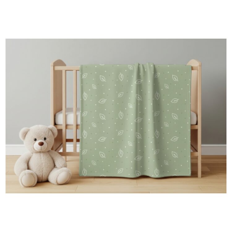 Κουβέρτα αγκαλιάς Tedsy Green Leaves 097628