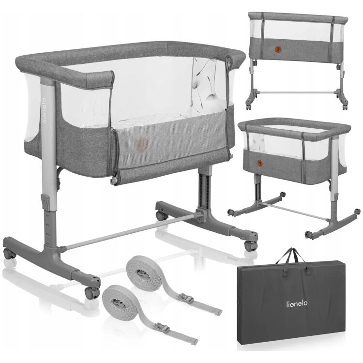 Λίκνο συγκοίμησης Lionelo Aurora Gray Concrete 5903771704373