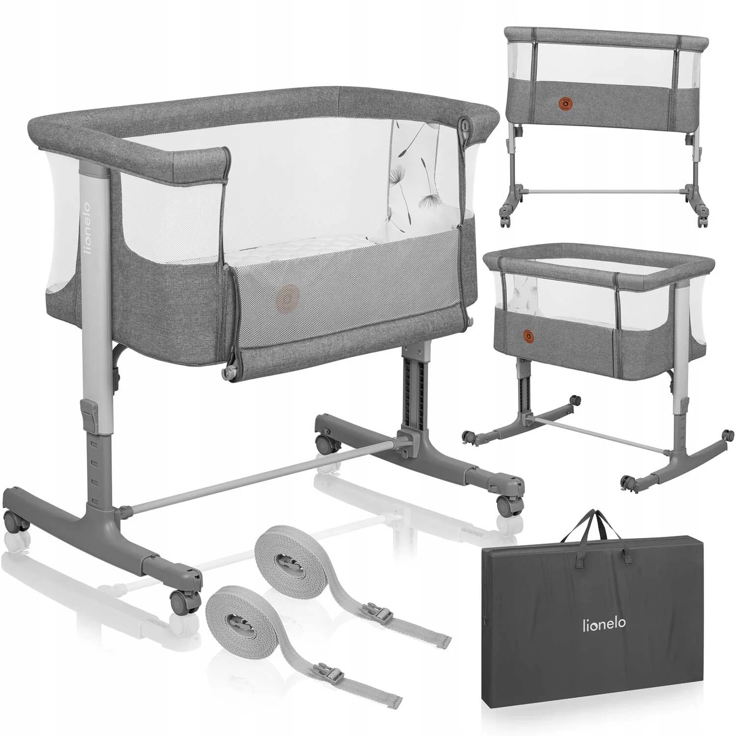 Λίκνο συγκοίμησης Lionelo Aurora Gray Concrete 5903771704373