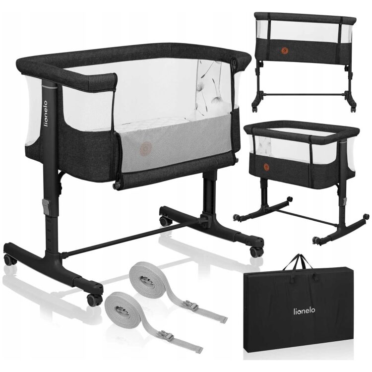 Λίκνο συγκοίμησης Lionelo Aurora Gray Graphite 5903771705769