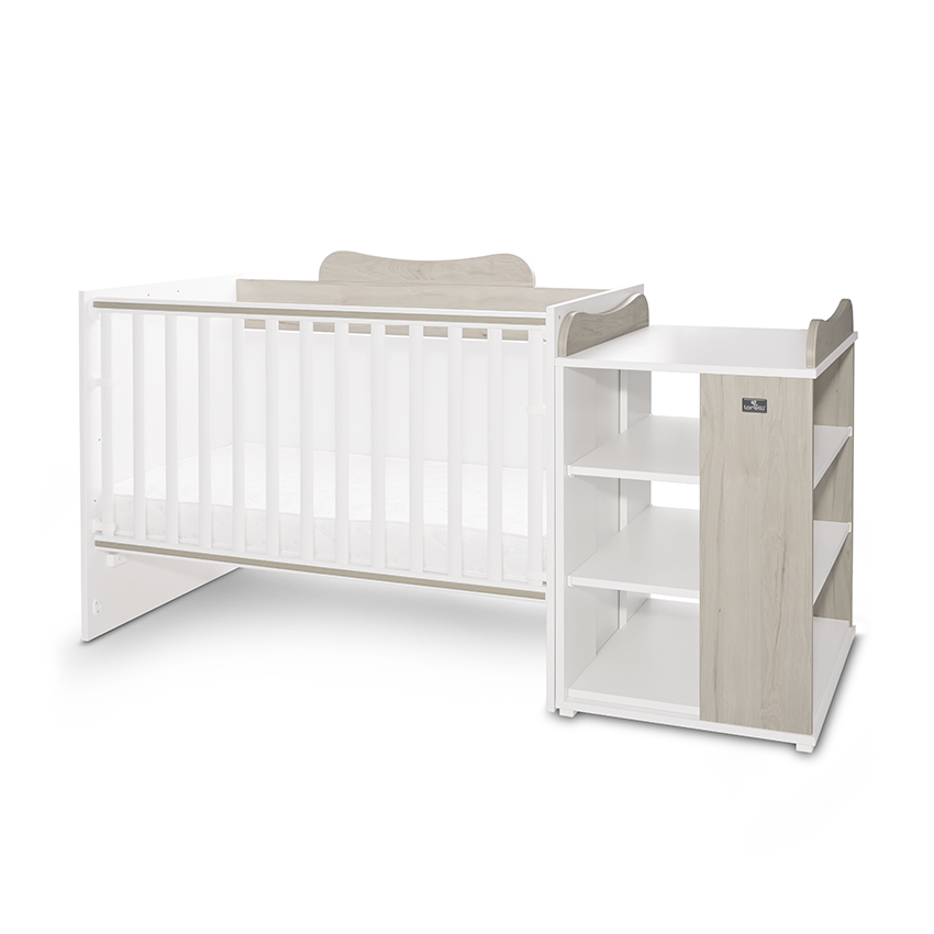 Κρεβάτι πολυμορφικό Lorelli Multi White+Light Oak 10150570036A