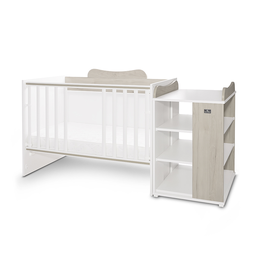 Κρεβάτι πολυμορφικό Lorelli Multi White+Light Oak 10150570036A - Image 2